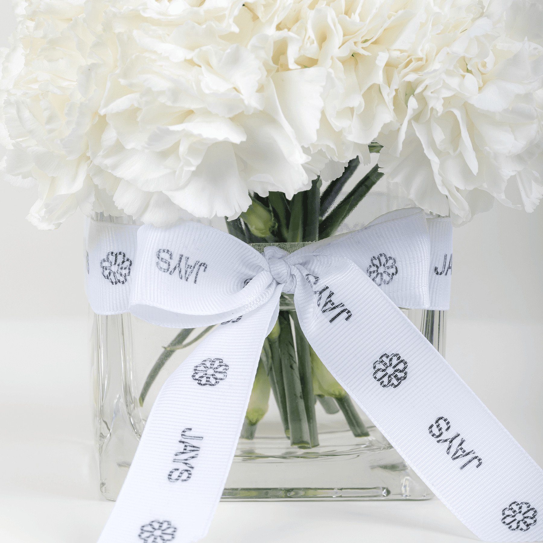 مزهرية القرنفل الأبيض "بيس"