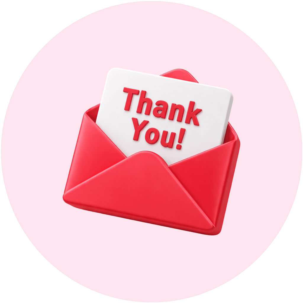 Visual representation of Thank you